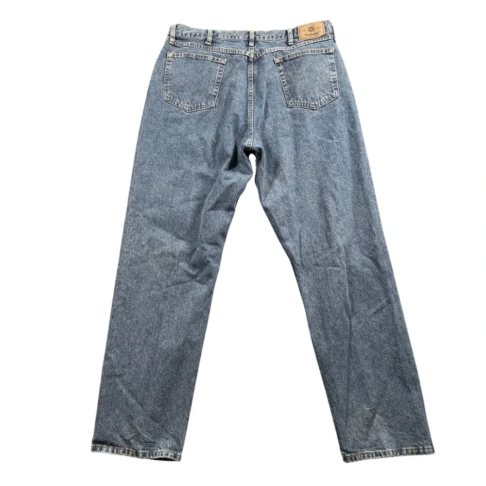 Wrangler Jeans Mens 36x32 (Tag 38x34) Blue Relaxed Fit Denim Pants Western